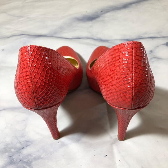 Steve Madden Coral Orange Ronni High Heels Pumps - Picture 5 of 8